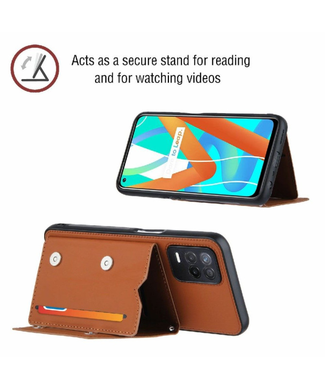 Coque Realme 8 5G AUDE Lanière multi compartiments