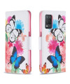 Housse Realme 8 5G papillons et fleurs colorées