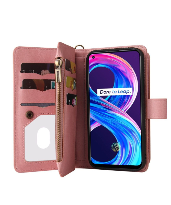 Housse portefeuille Realme 8 / 8 Pro à lanière
