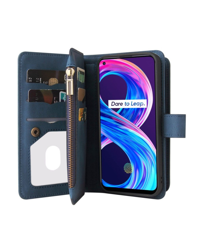 Housse portefeuille Realme 8 / 8 Pro à lanière
