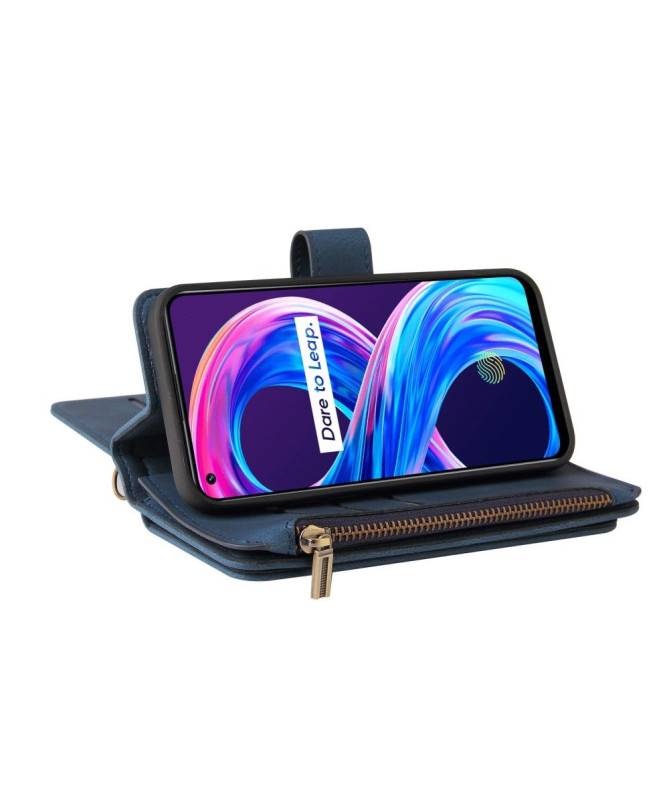 Housse portefeuille Realme 8 / 8 Pro à lanière