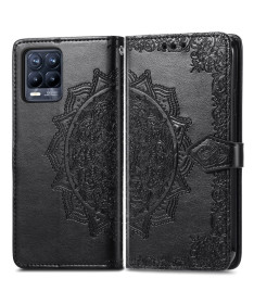 Housse Realme 8 / 8 Pro Mandala relief en simili cuir