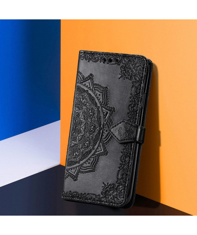 Housse Realme 8 / 8 Pro Mandala relief en simili cuir