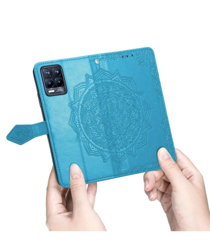 Housse Realme 8 / 8 Pro Mandala relief en simili cuir