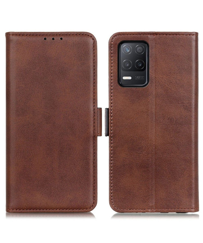 Étui Realme 8 / 8 Pro portefeuille simili cuir mat