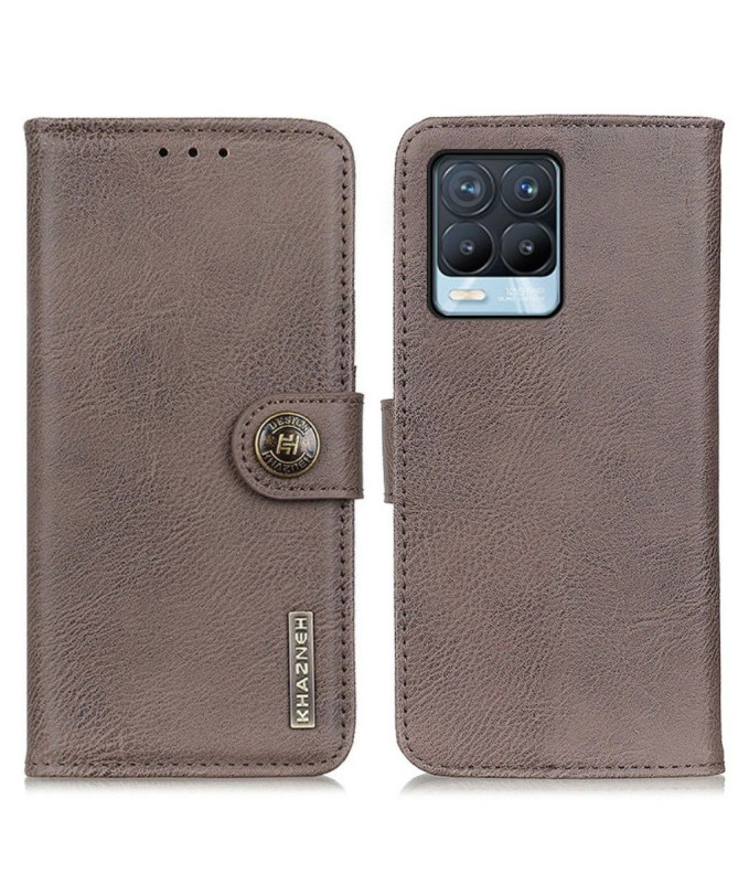 Housse Realme 8 / 8 Pro KHAZNEH Effet Cuir Porte-Cartes