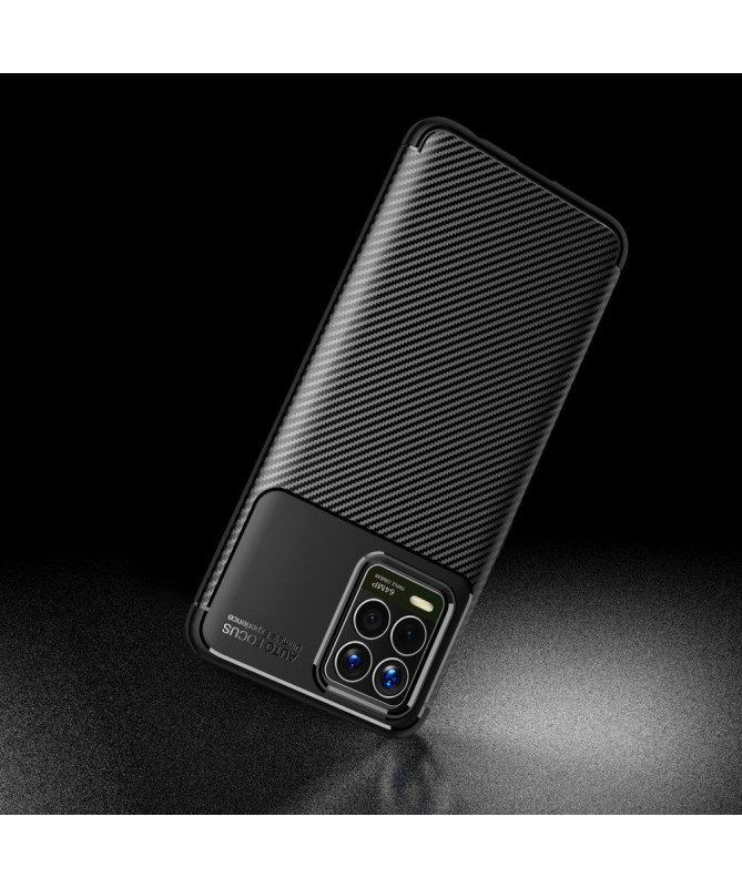 Coque Realme 8 / 8 Pro style fibre de carbone
