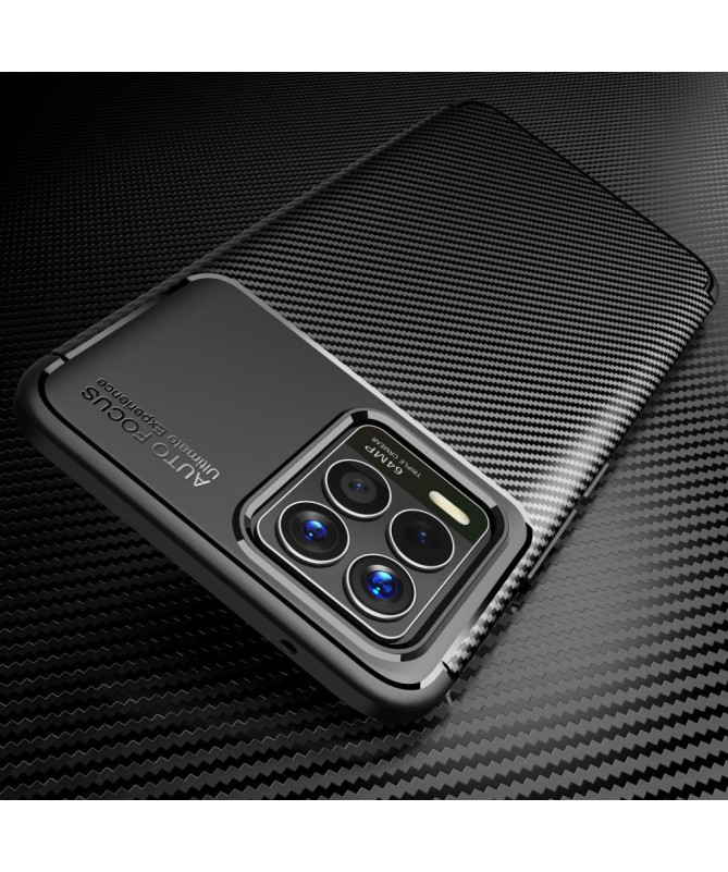 Coque Realme 8 / 8 Pro style fibre de carbone