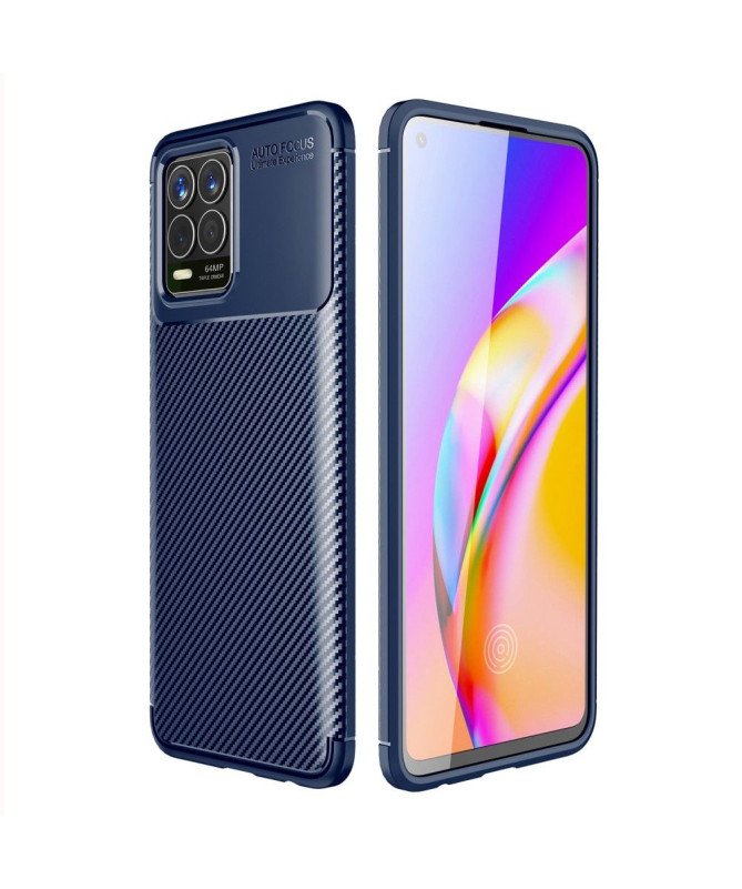 Coque Realme 8 / 8 Pro style fibre de carbone