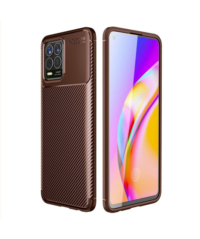 Coque Realme 8 / 8 Pro style fibre de carbone