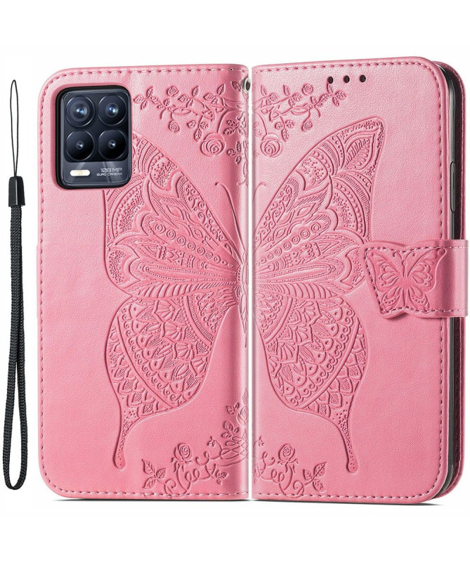 Housse Realme 8 / 8 Pro Papillon Relief