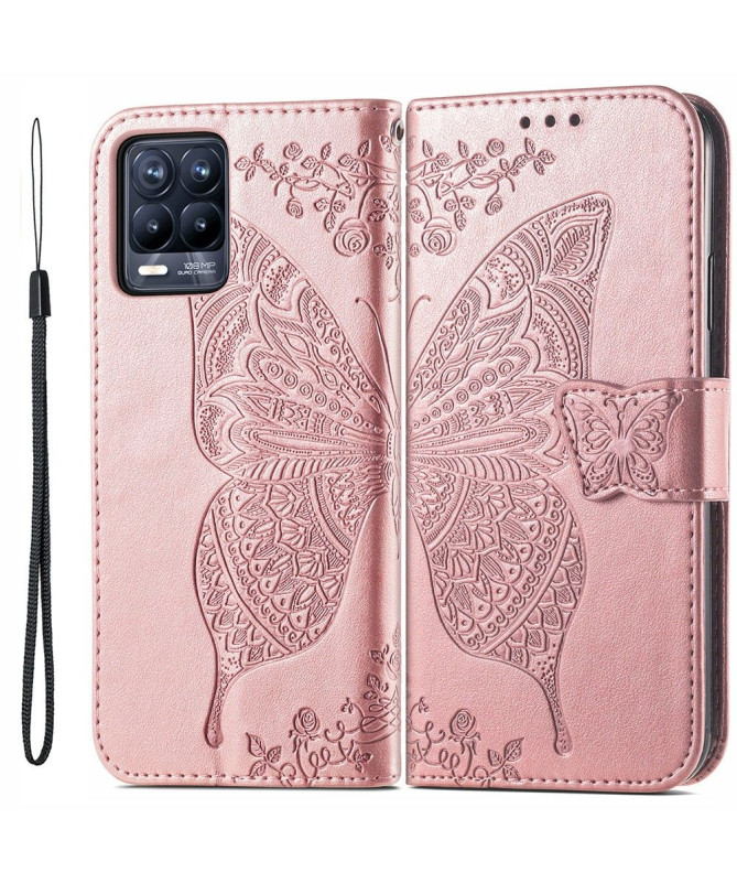 Housse Realme 8 / 8 Pro Papillon Relief