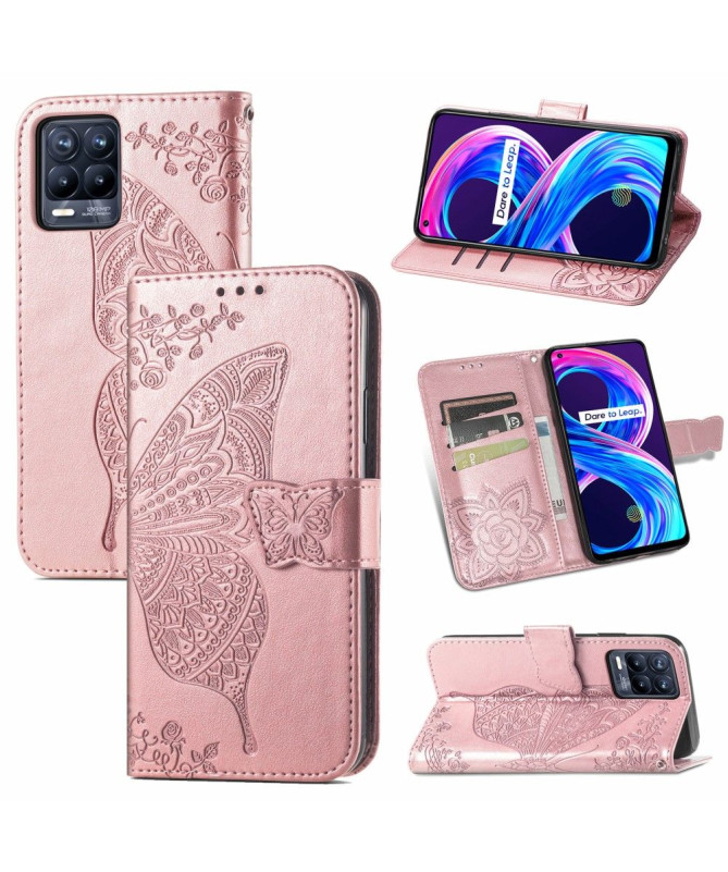 Housse Realme 8 / 8 Pro Papillon Relief