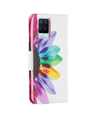 Housse Realme 8 / 8 Pro pétales colorés