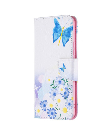 Housse Realme 8 / 8 Pro papillon et marguerites