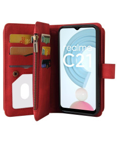 Housse portefeuille Realme C21 à lanière