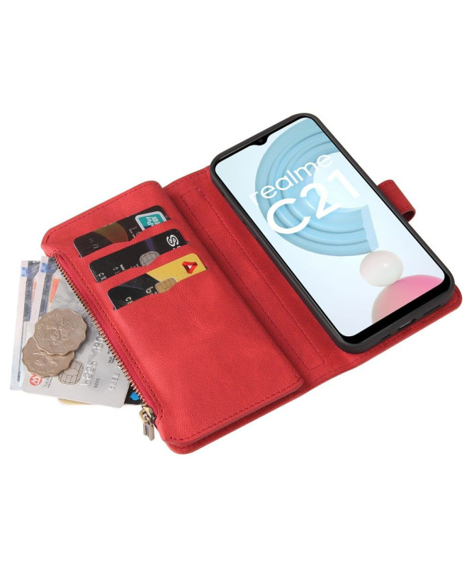 Housse portefeuille Realme C21 à lanière