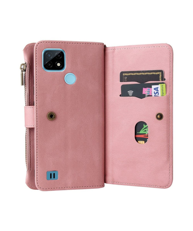 Housse portefeuille Realme C21 à lanière