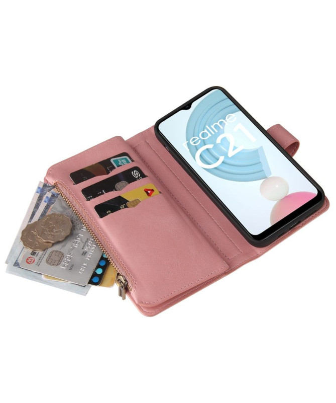 Housse portefeuille Realme C21 à lanière