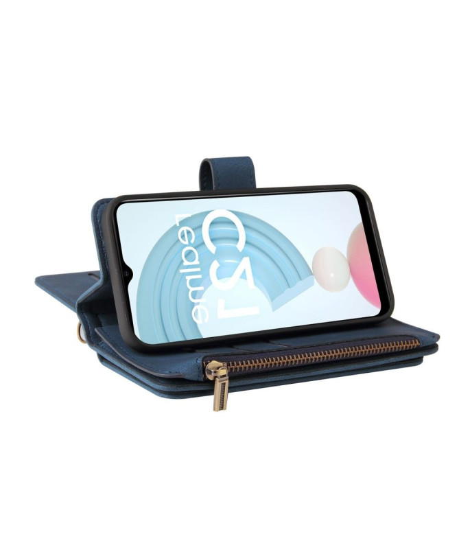 Housse portefeuille Realme C21 à lanière