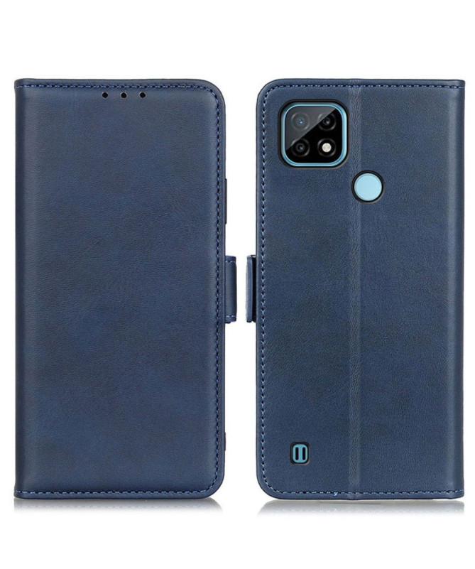 Étui Realme C21 portefeuille simili cuir mat