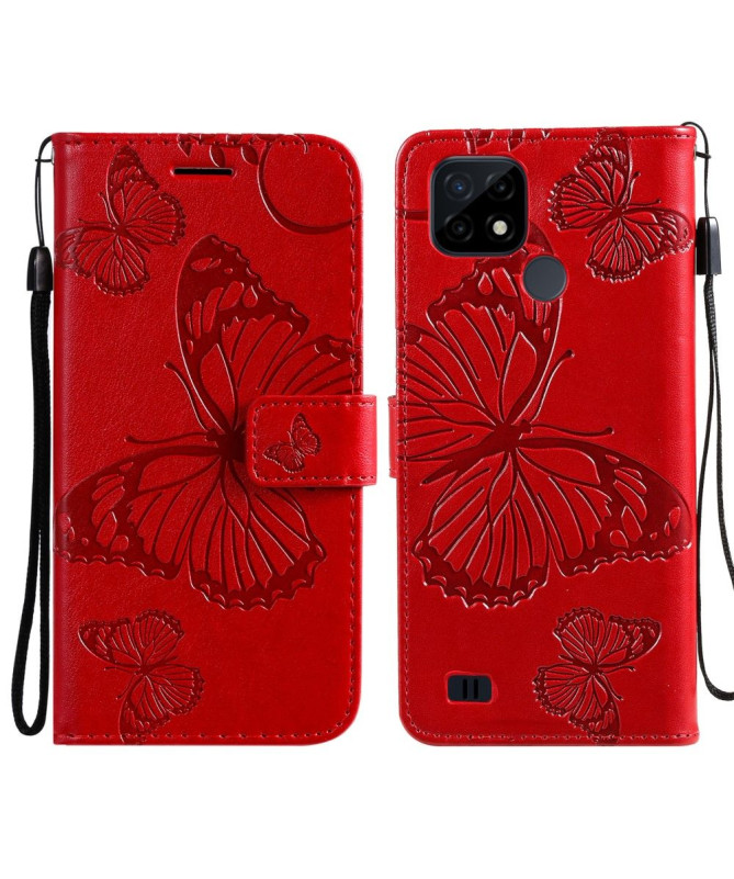 Housse Realme C21 Papillons fonction support