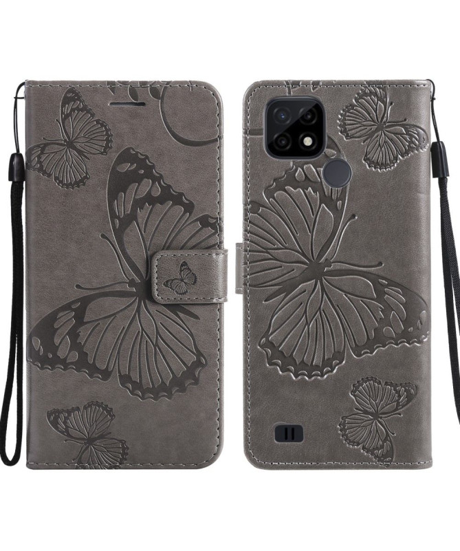 Housse Realme C21 Papillons fonction support