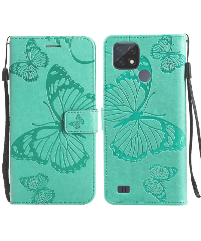 Housse Realme C21 Papillons fonction support