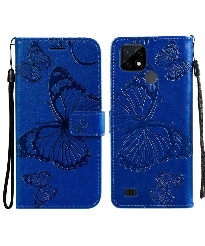 Housse Realme C21 Papillons fonction support
