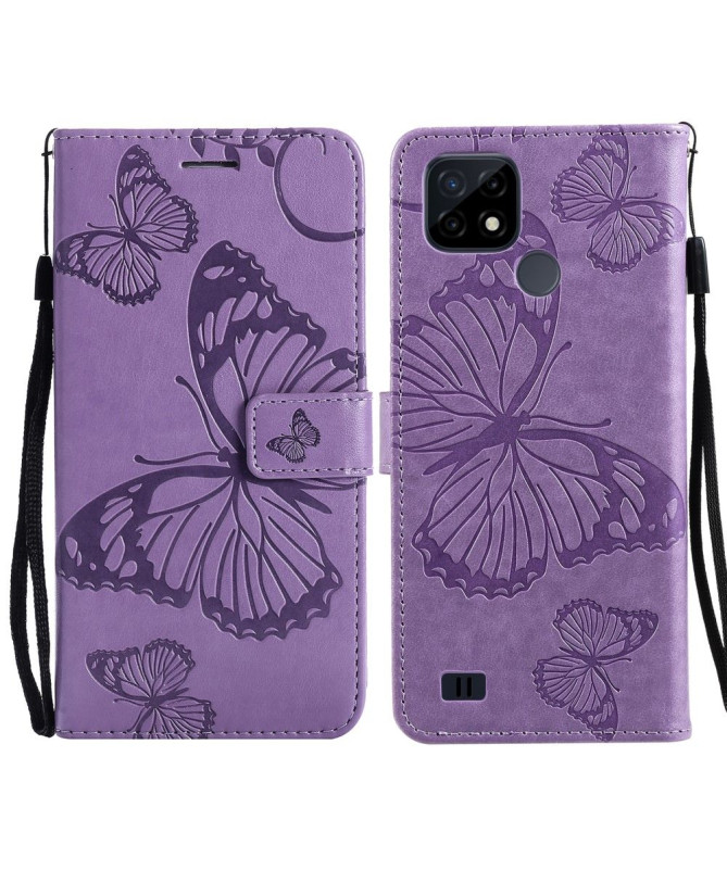 Housse Realme C21 Papillons fonction support