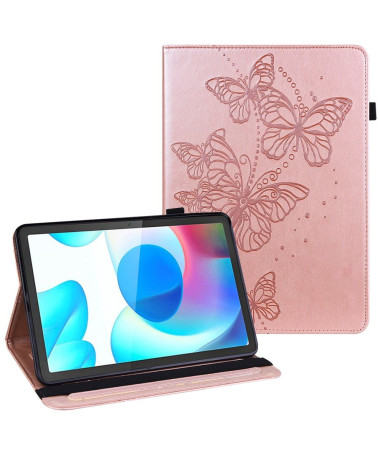 Housse Realme Pad Papillons fonction support