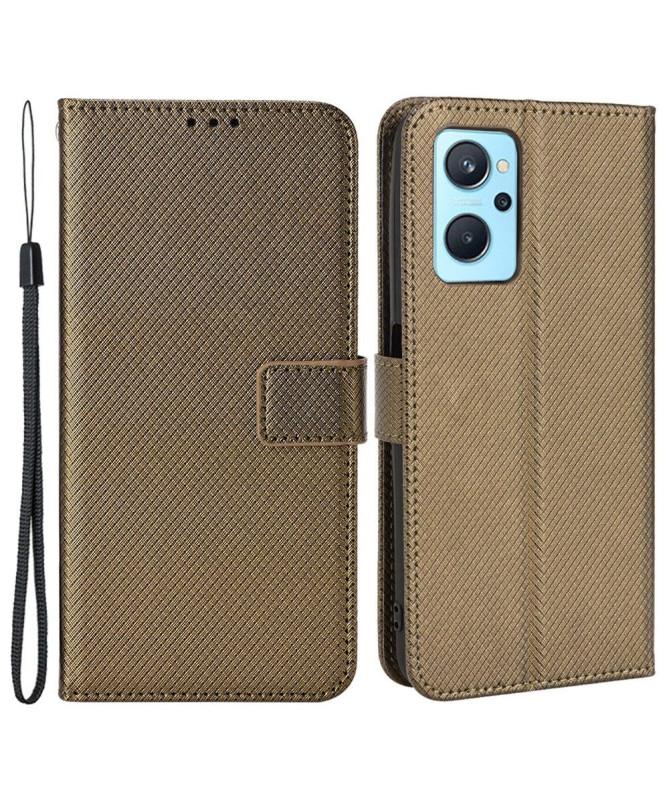 Housse Realme 9i Hudson simili cuir texturé