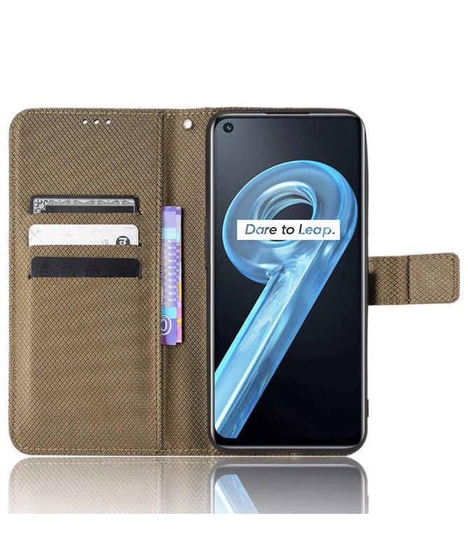 Housse Realme 9i Hudson simili cuir texturé