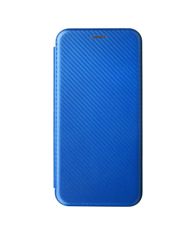 Housse Realme 9i simili cuir fibre de carbone