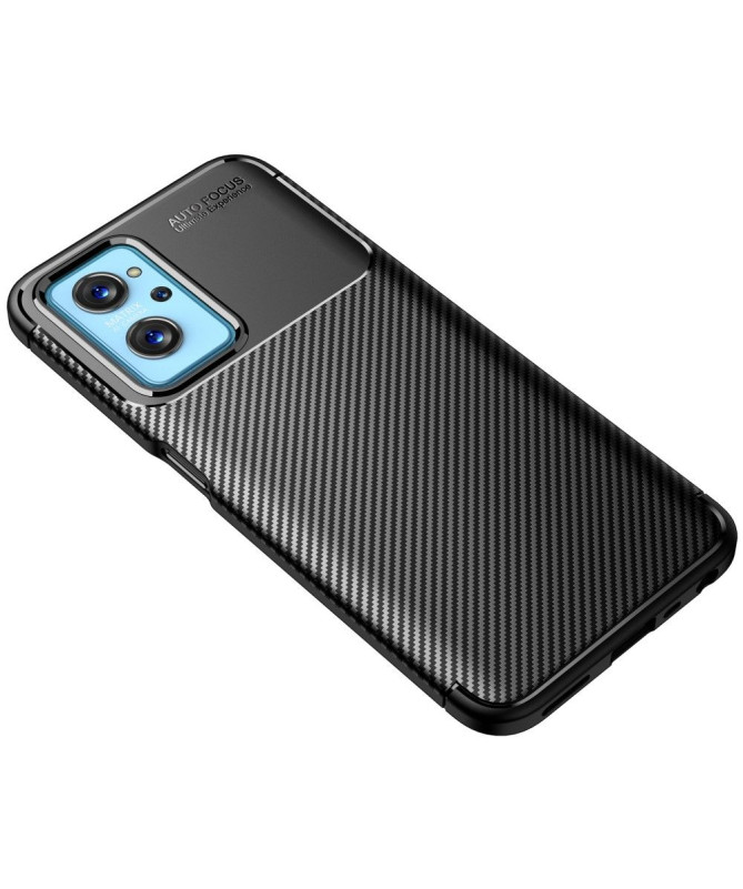 Coque Realme 9i style fibre de carbone