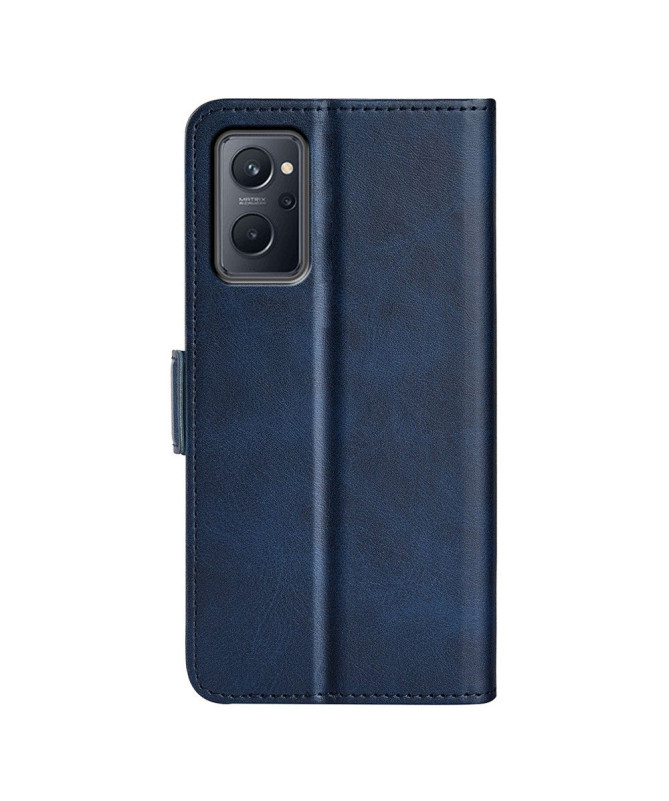 Étui Realme 9i portefeuille revêtement simili cuir mat