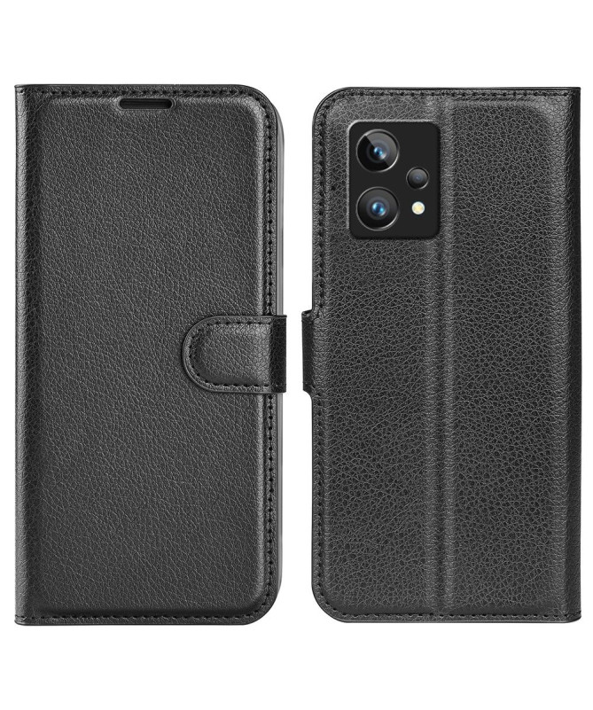Housse Realme 9 Pro Plus portefeuille style cuir