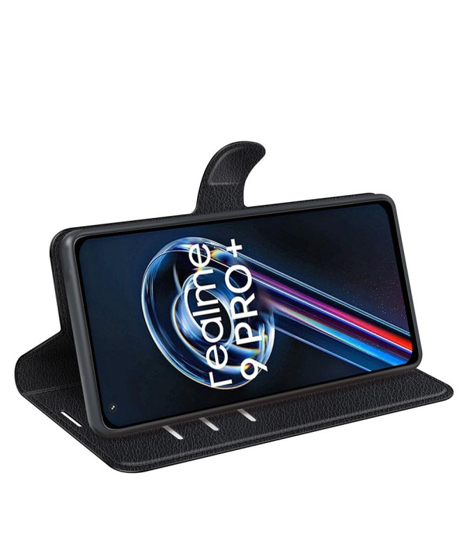 Housse Realme 9 Pro Plus portefeuille style cuir