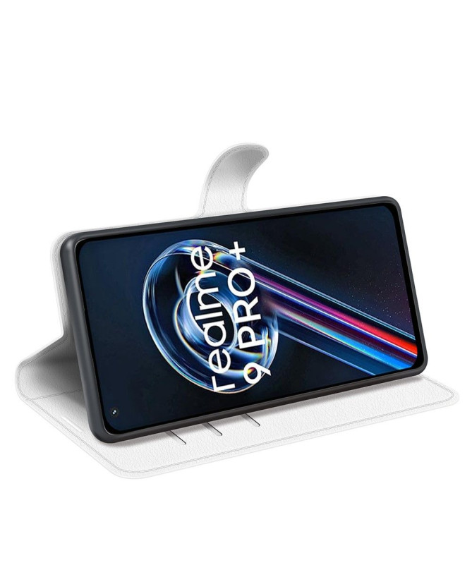Housse Realme 9 Pro Plus portefeuille style cuir