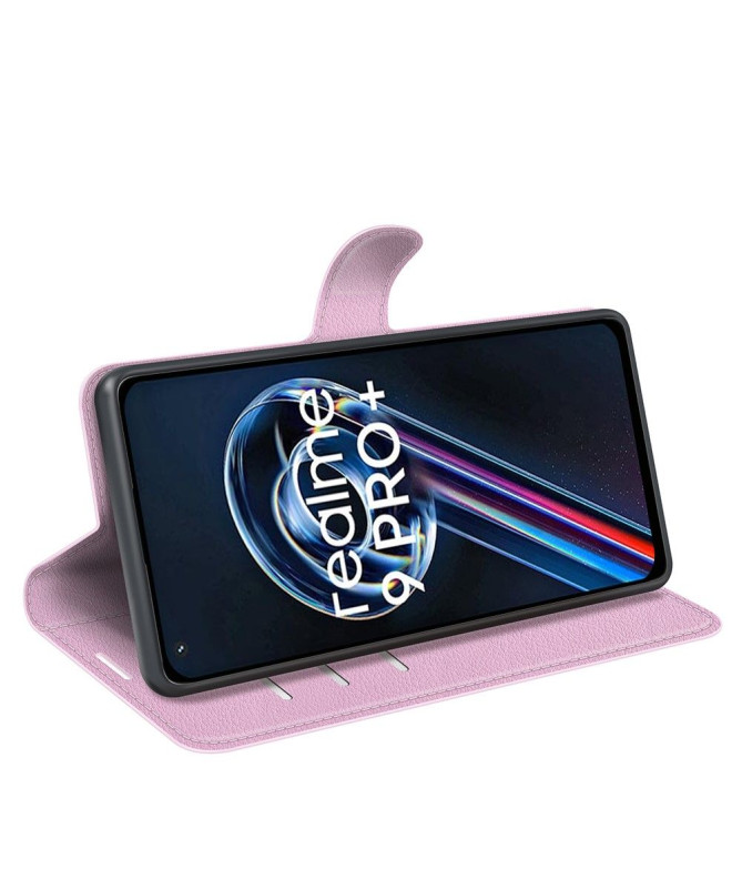 Housse Realme 9 Pro Plus portefeuille style cuir