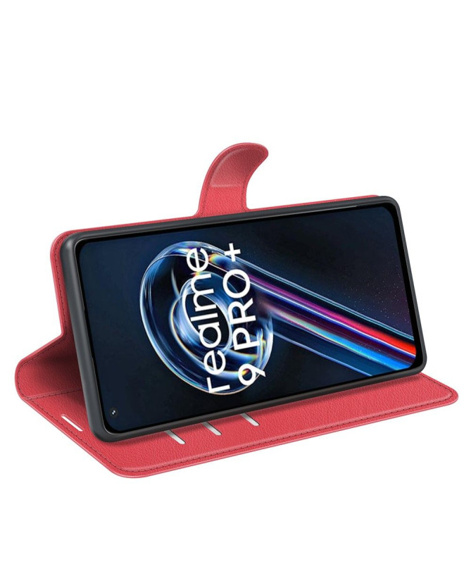 Housse Realme 9 Pro Plus portefeuille style cuir
