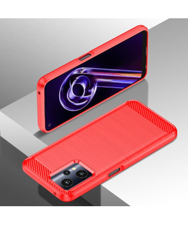 Coque OnePlus Nord CE 2 Lite 5G effet brossé silicone Rouge - photo 9