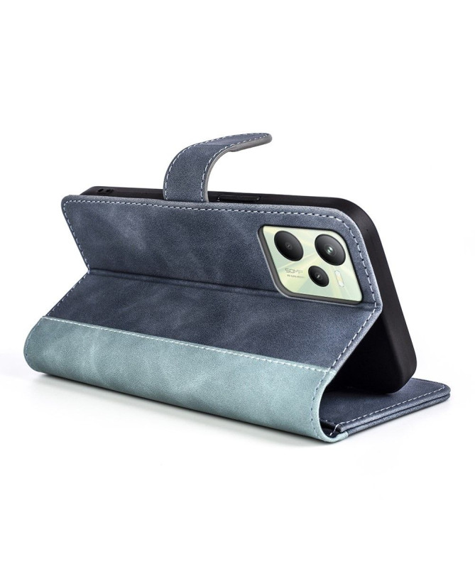 Housse Realme C35 Stand Folio Bicolore