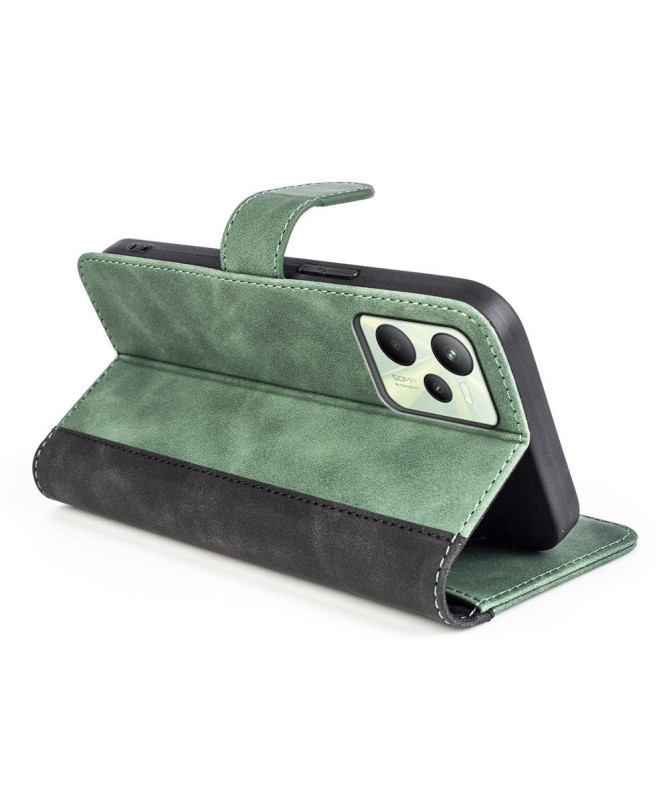 Housse Realme C35 Stand Folio Bicolore