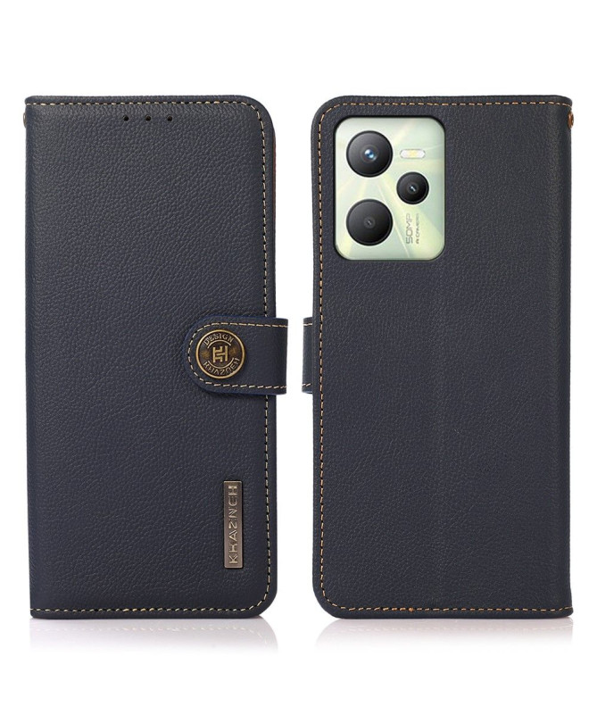 Housse Realme C35 KHAZNEH Classic en cuir