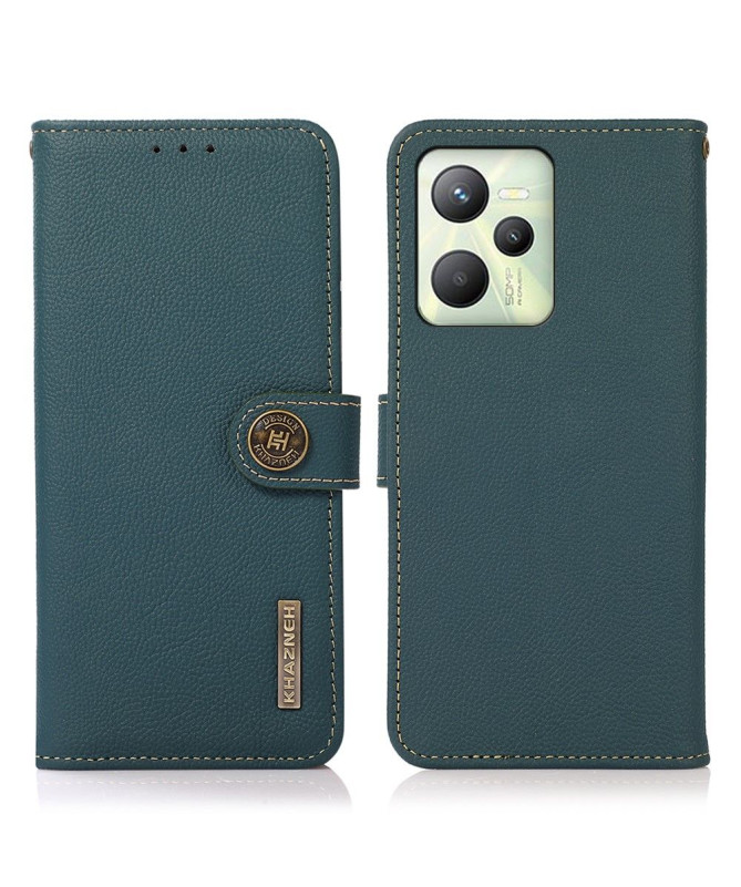 Housse Realme C35 KHAZNEH Classic en cuir
