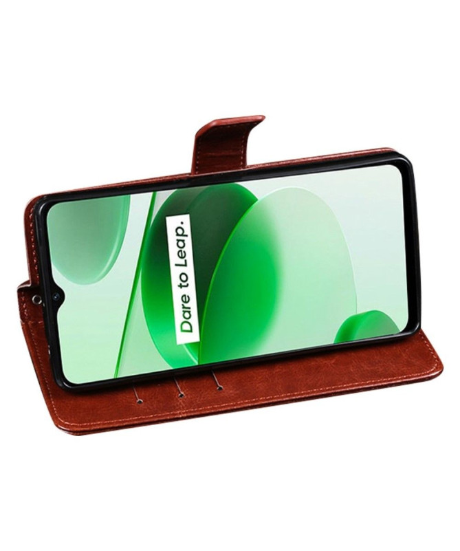 Housse Realme C35 IDEWEI Folio Effet Cuir