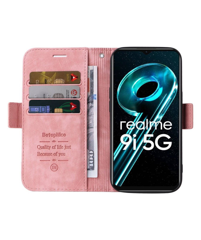 Housse Realme 9i 5G Rétro à Lanière