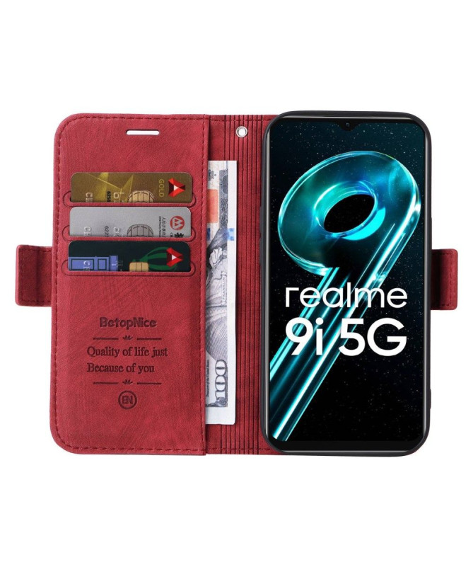 Housse Realme 9i 5G Rétro à Lanière