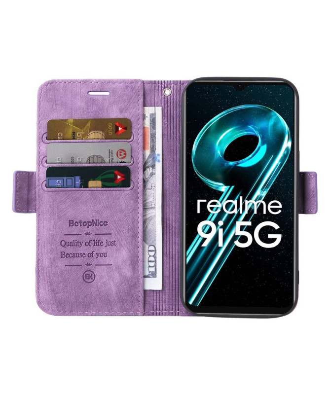 Housse Realme 9i 5G Rétro à Lanière